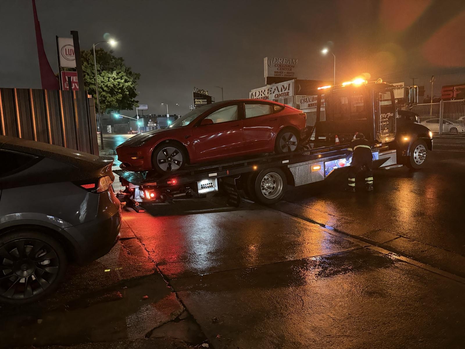 Tesla Model 3 before repair photo