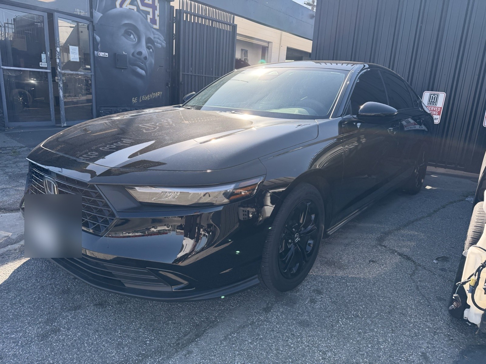 Honda Accord after completed collision repair with restored front and side body panels